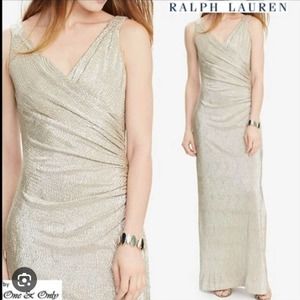 Lauren Ralph Lauren Gold Evening Dress Size 12